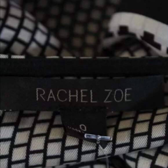 New Revolve x Rachel Zoe Phoebe 100% silk geometric print button front romper - Picture 16 of 16